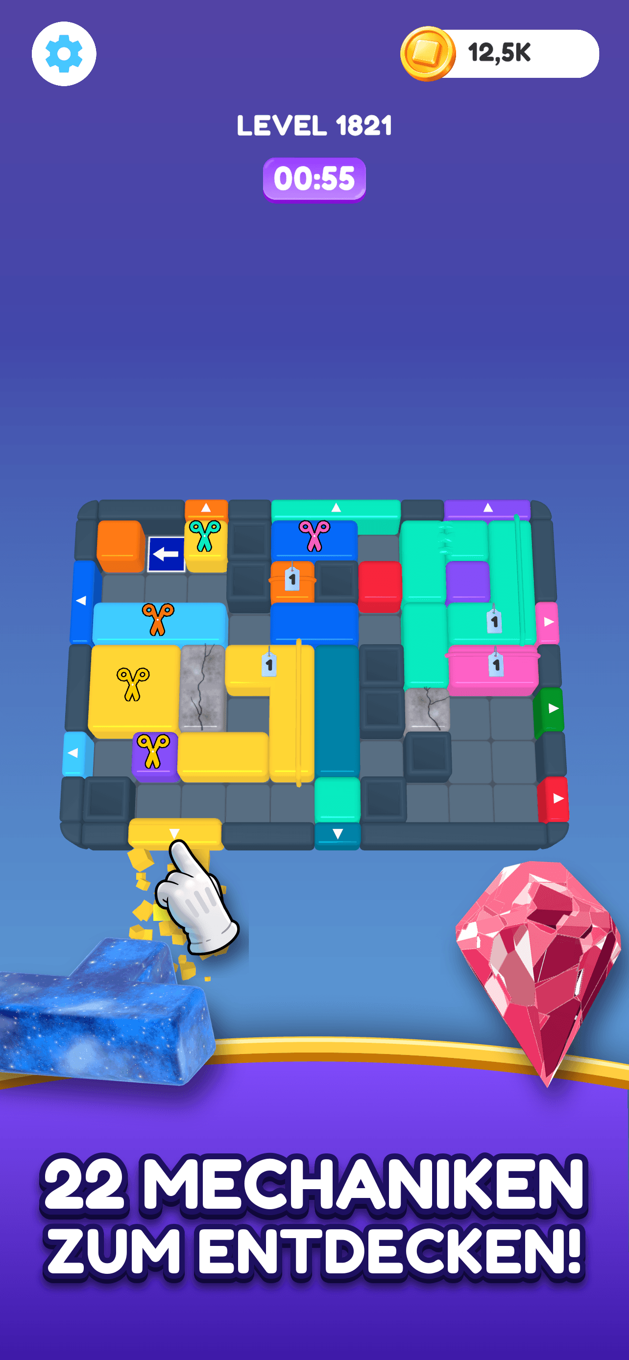 Skwizzo® Block Jam — 22 Mechaniken, nacheinander eingeführt