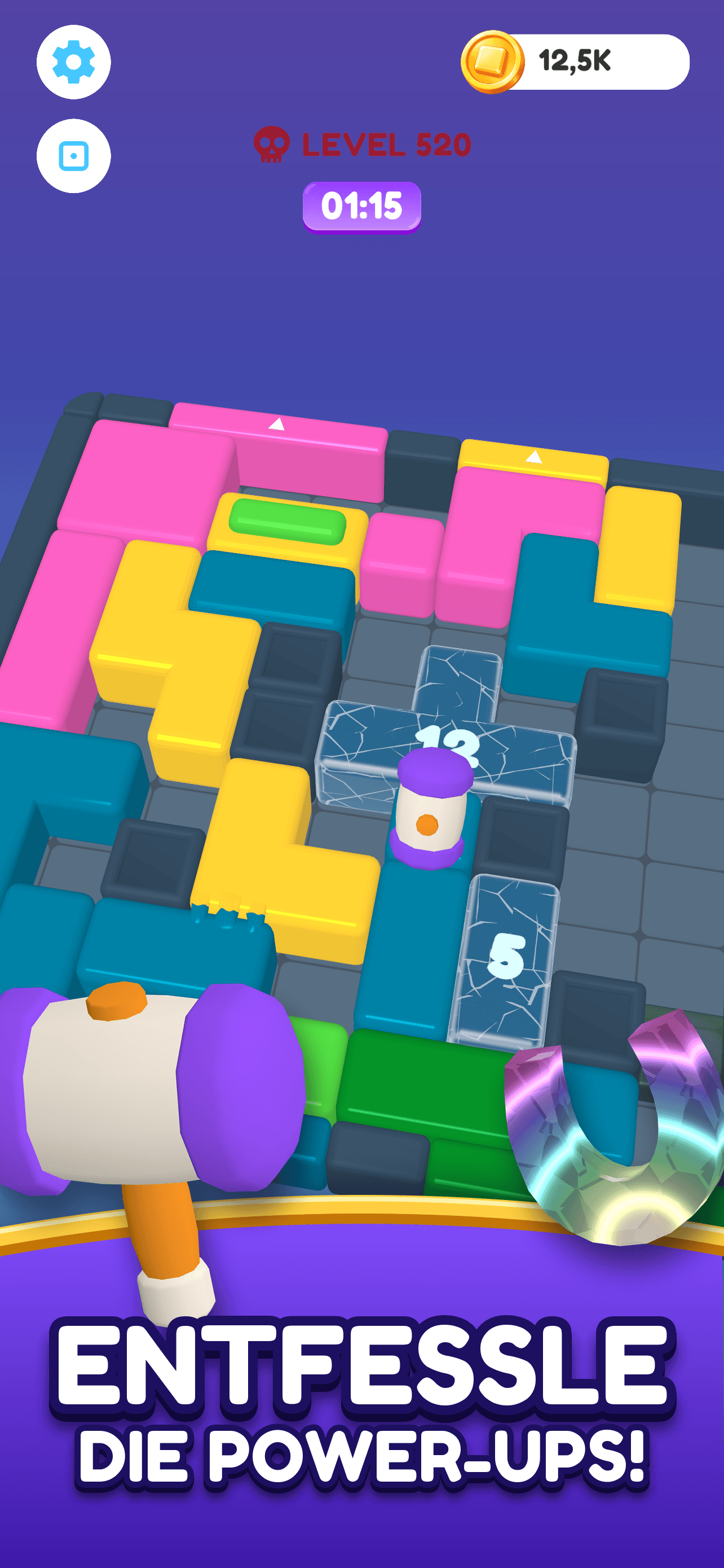Skwizzo® Block Jam — Vier Power-ups