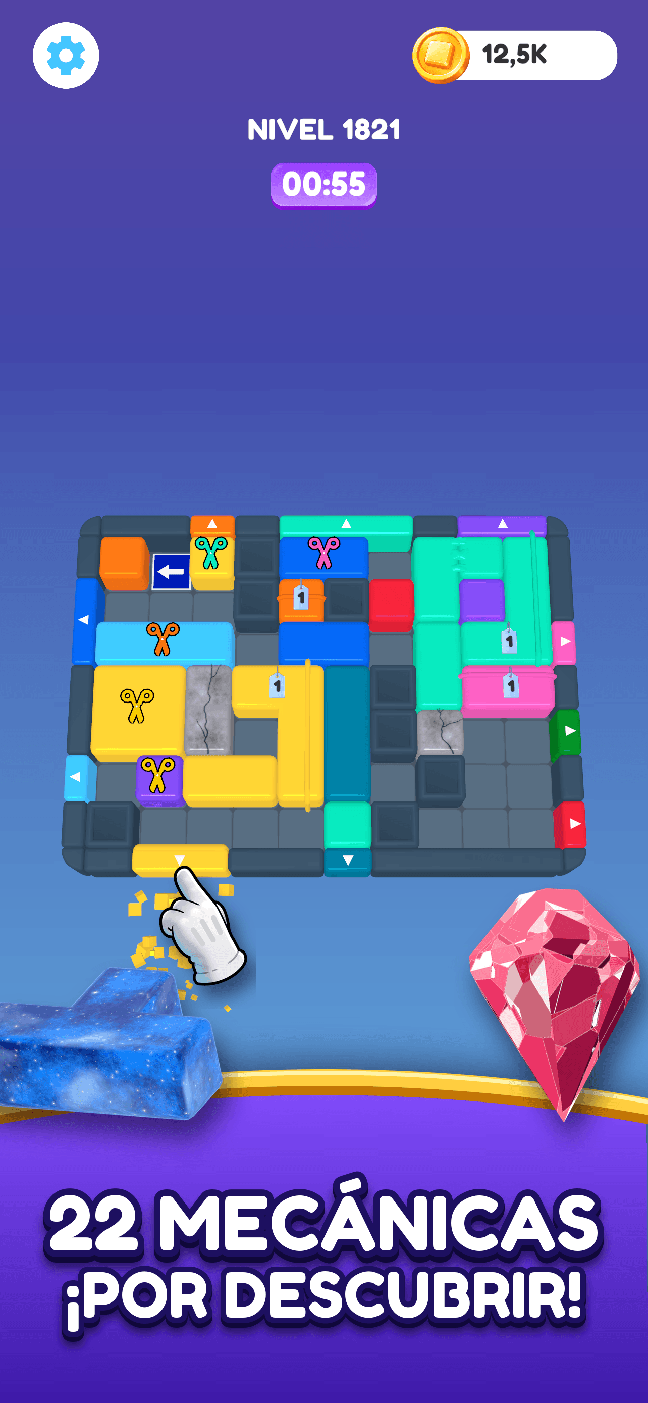 Skwizzo® Block Jam — 22 mecánicas, introducidas una a una