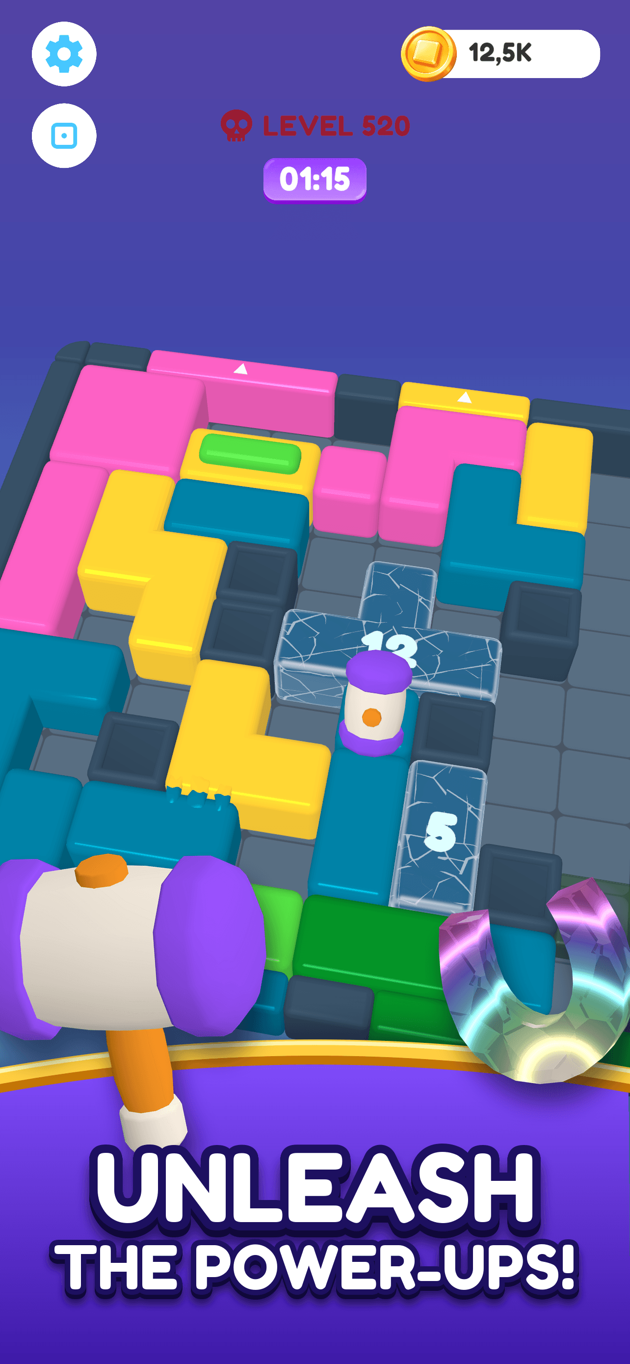 Skwizzo® Block Jam — Four power-ups