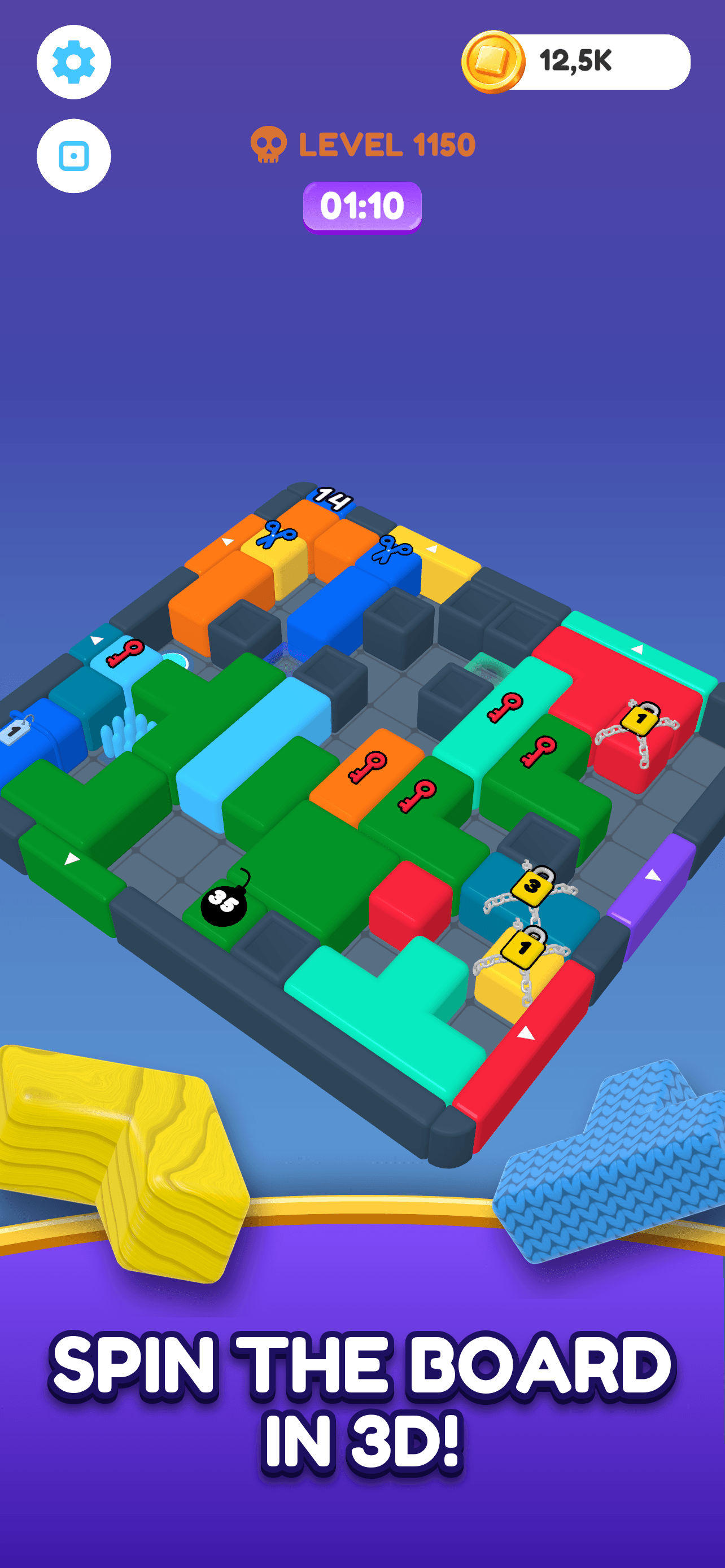 Skwizzo® Block Jam — Replay and 3D field