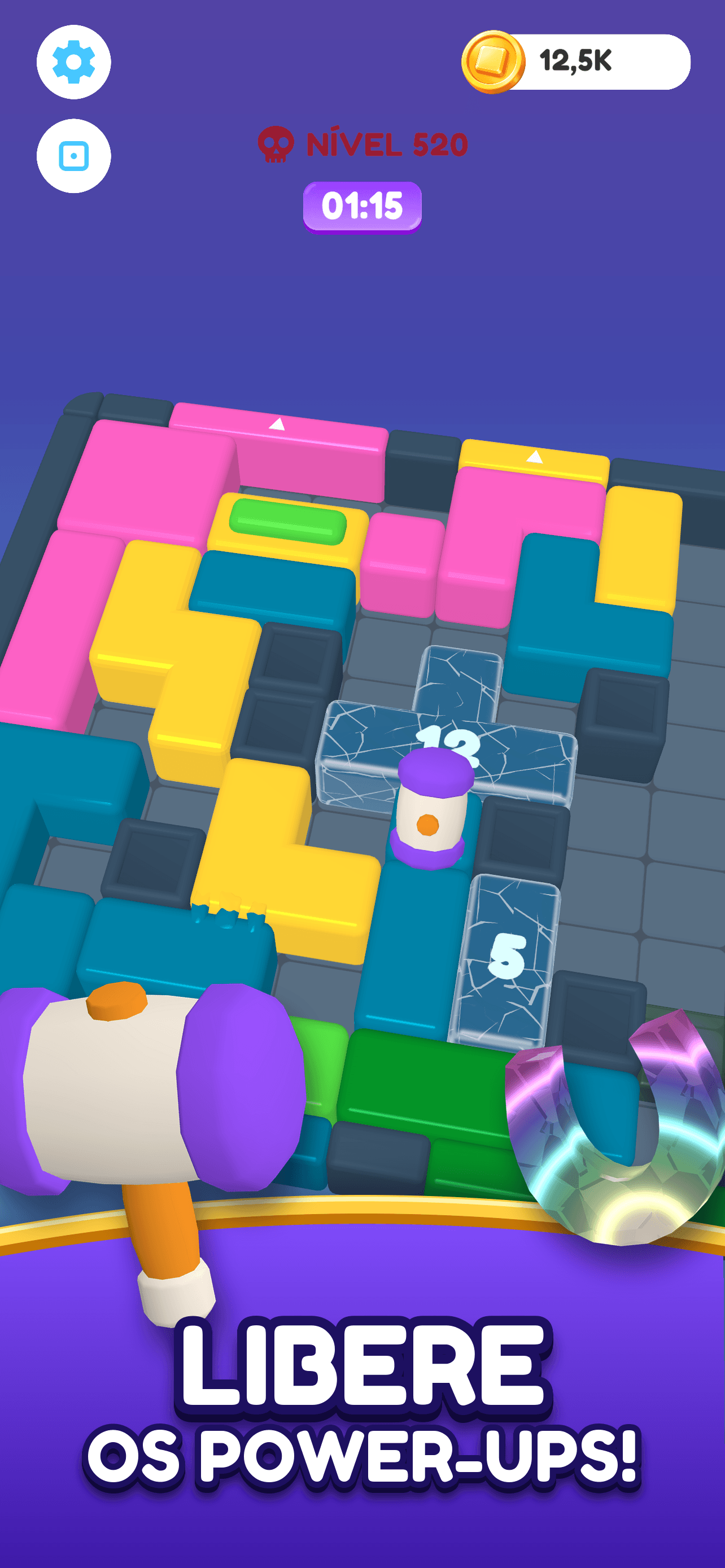 Skwizzo® Block Jam — Quatro power-ups